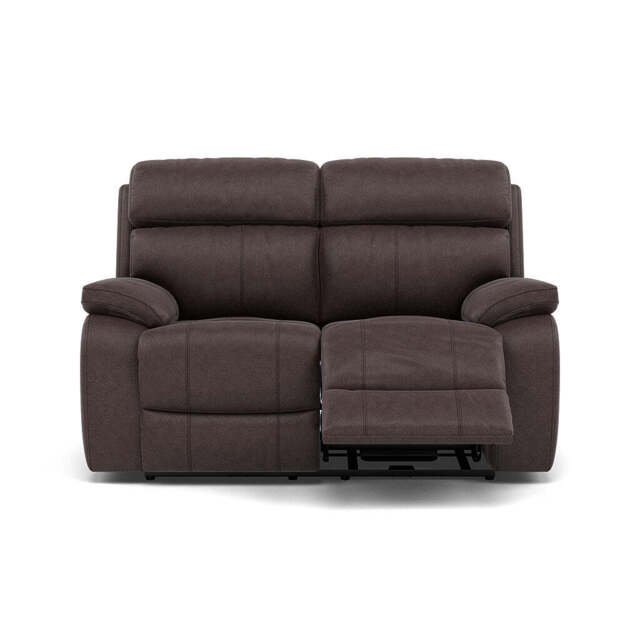 Galaxy 2 Seater Recliner Sofa - 2 Seater Sofa 2 Manual Recliners Fabric - Manual Recliner - BFA-BLJ-088 CHARCOAL GREY - image 1