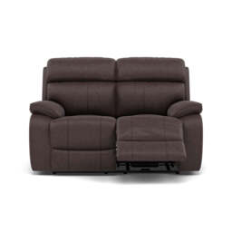 Galaxy 2 Seater Recliner Sofa - 2 Seater Sofa 2 Manual Recliners Fabric - Manual Recliner - BFA-BLJ-088 CHARCOAL GREY