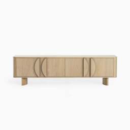 Camden Large TV Unit - Large Media Unit Light Oak - thumbnail 1