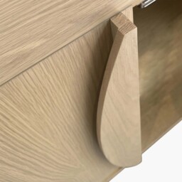 Camden Large TV Unit - Large Media Unit Light Oak - thumbnail 8