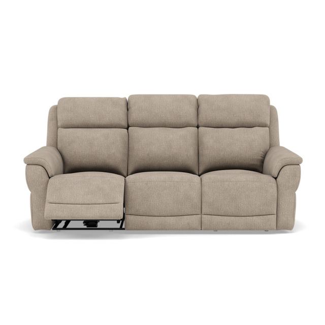 Juno 3 Seater Recliner Sofa - 3 Seater Power Recliner Sofa with USB F8 - Power Recliner with USB - Darwin Mink 50366 - image 1