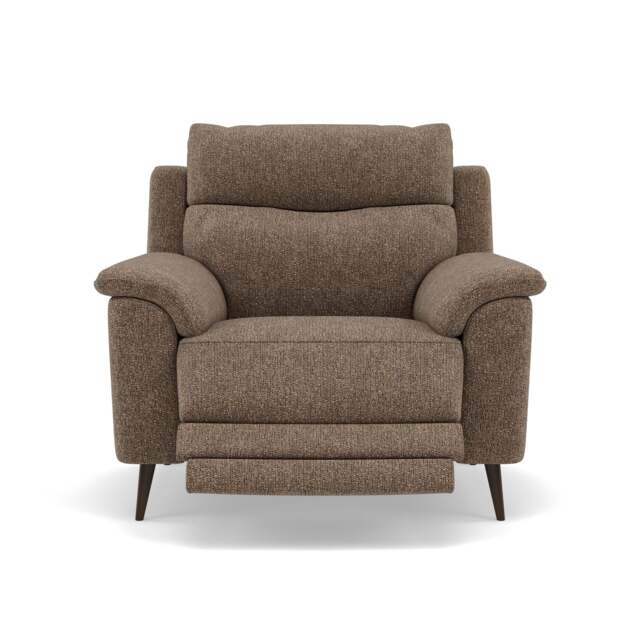Revel Recliner Armchair - Power Recliner Chair Fabric - Power Recliner with USB - FAB-LKV - 12 TAUPE - image 1