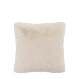 Maple Faux Fur Cream Square Cushion - Maple Faux Fur Cushion Oatmeal 50CM - thumbnail 3