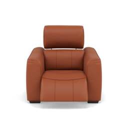 Beck Recliner Armchair - Power Recliner Chair Cat 20S - Power Recliner with USB - NWS-605D WARM BROWN
