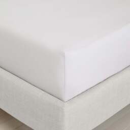 Bianca Percale Grey Fitted Bed Sheet - 200TC Percale Grey Single Fitted Sheet - Single - thumbnail 2