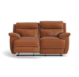 Tranquil 2 Seater Recliner Sofa - 2 Seater 2 Power Recliners Cat BX - Power Recliner with USB - BXS-334E PECAN BROWN