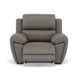 Echo Recliner Armchair - Power Recliner Chair Lumber Support Cat 25S - Power With Power Headrest Footrest Lumbar & USB - NCS-042E ELEPHANT - thumbnail 1