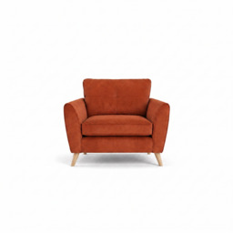 Zara Armchair - Armchair - Plush Marmalade / Light Feet - thumbnail 1