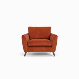 Zara Armchair - Armchair - Plush Marmalade / Light Feet