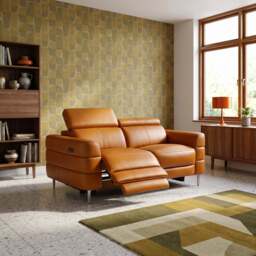 Hoy 2 Seater Recliner Sofa - 2 Str W/ 2 Power Recliner W/ 2 Manual Headrest Cat M - Power with Manual Headrest - M5657 Melbourne Black - thumbnail 2