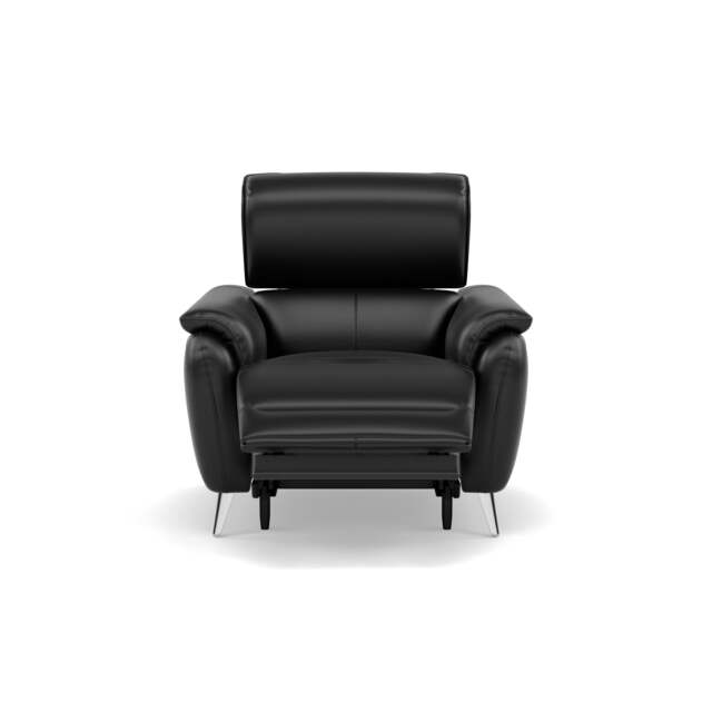Sol Recliner Armchair - Power Recliner Armchair with Head Tilt Cat 60 - Cat-60/22 Montana Jet Black - image 1