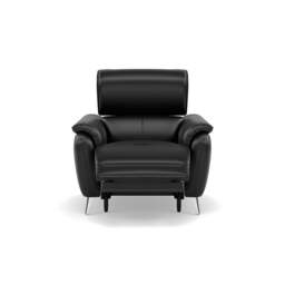 Sol Recliner Armchair - Power Recliner Armchair with Head Tilt Cat 60 - Cat-60/22 Montana Jet Black