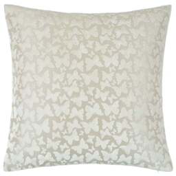 Velvet Butterfly Cream Square Cushion - Velvet Butterfly Ivory Cushion 50CM