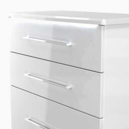 Portland 4 Drawer Deep Chest - 4 Drawer Deep Chest - GGDG - Grey Gloss & Dusk Grey - thumbnail 4