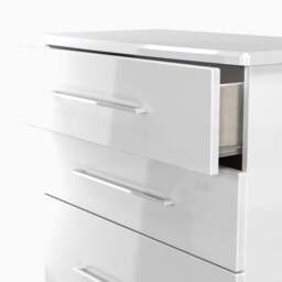 Portland 4 Drawer Deep Chest - 4 Drawer Deep Chest - GGDG - Grey Gloss & Dusk Grey - thumbnail 5