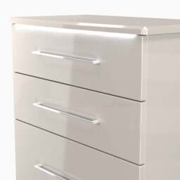 Portland 4 Drawer Deep Chest - 4 Drawer Deep Chest - GGDG - Grey Gloss & Dusk Grey - thumbnail 9