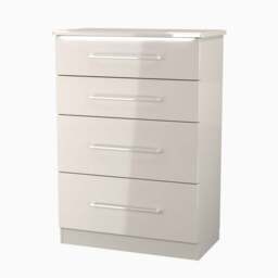 Portland 4 Drawer Deep Chest - 4 Drawer Deep Chest - GGDG - Grey Gloss & Dusk Grey - thumbnail 8