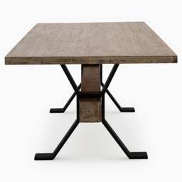 Dakota Dining Table - Large Dining Table Reclaimed Solid Wood - 229cm - thumbnail 4