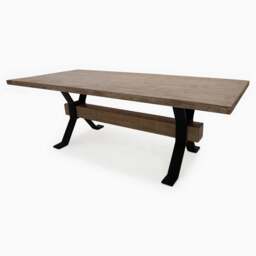 Dakota Dining Table - Large Dining Table Reclaimed Solid Wood - 229cm - thumbnail 7