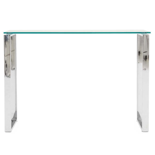 Paloma Console Table - Console Table Clear Glass/Chrome - image 1
