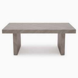 Coastal Coffee Table - Coffee Table Herringbone Light Finish on MDF - thumbnail 3