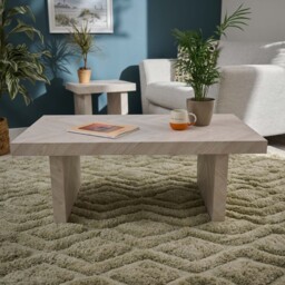 Coastal Coffee Table - Coffee Table Herringbone Light Finish on MDF - thumbnail 2