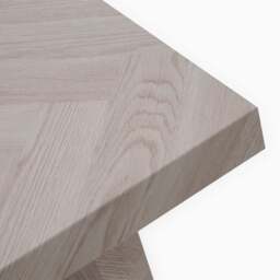 Coastal Coffee Table - Coffee Table Herringbone Light Finish on MDF - thumbnail 6