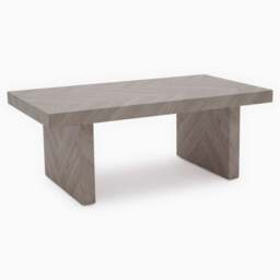Coastal Coffee Table - Coffee Table Herringbone Light Finish on MDF - thumbnail 1