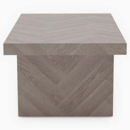 Coastal Coffee Table - Coffee Table Herringbone Light Finish on MDF - thumbnail 4