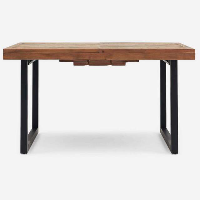 Detroit Extending Dining Table - 140/180cm Ext Dining Table Oaklands & Rustic Natural Finish - image 1