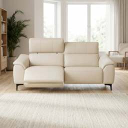 Nicoletti La Scala 2 Seater Sofa Power Recliner Lumbar Support   - 2 Seater Sofa Power Recl Lumber Support CB Torello - Power With Power Headrest Footrest Lumbar & USB - Torello PS Blu -S 81 - thumbnail 2
