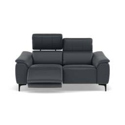 Nicoletti La Scala 2 Seater Sofa Power Recliner Lumbar Support   - 2 Seater Sofa Power Recl Lumber Support CB Torello - Power With Power Headrest Footrest Lumbar & USB - Torello PS Blu -S 81