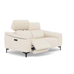 Nicoletti La Scala 2 Seater Sofa Power Recliner Lumbar Support   - 2 Seater Sofa Power Recl Lumber Support CB Torello - Power With Power Headrest Footrest Lumbar & USB - Torello PS Blu -S 81 - thumbnail 3