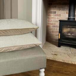 Belgravia Wave Chenille Cushion Cream - Wave Chenille Cushion Cream 50X30CM - thumbnail 2