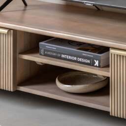 Colonna Media Unit - Media Unit Natural Mango Wood / Brass - thumbnail 3