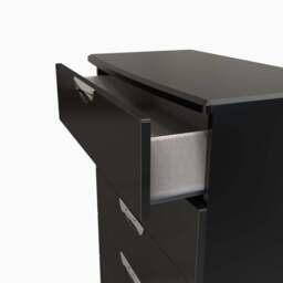 Colton 5 Drawer Chest - 5 Drawer Chest - GGDG - Grey Gloss & Dusk Grey - thumbnail 4