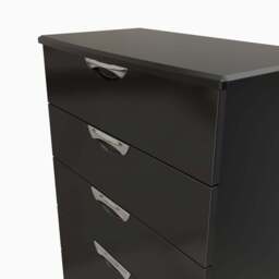 Colton 5 Drawer Chest - 5 Drawer Chest - GGDG - Grey Gloss & Dusk Grey - thumbnail 3