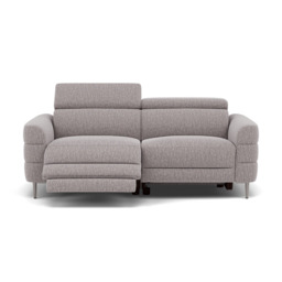 Hoy 3 Seater Recliner Sofa - 3 Str W/ 2 Power Recliner W/ 2 Manual Headrest Fabric - Power with Manual Headrest - KB-1291-UK Amigo Granite