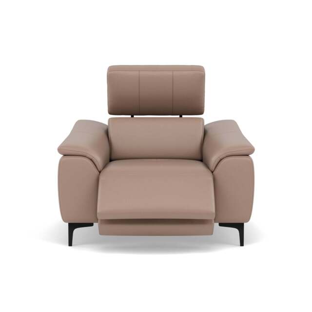 Nicoletti La Scala Power Recliner Chair Lumbar Support - Power Recliner Chair Lumber Support CK Botero - Power With Power Headrest Footrest Lumbar & USB - Botero 2152 Taupe - image 1
