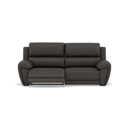 Echo 3 Seater Recliner Sofa - 2.5 Seater Sofa 2 Power Recliners Lumber Support Cat 25S - Power With Power Headrest Footrest Lumbar & USB - NCS-180E SLATE GREY