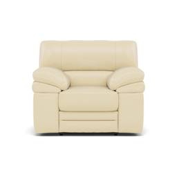 Gino Recliner Armchair - Power Recliner Armchair with USB Cat 60 - Power Recliner with USB - Cat-60/02 Montana Cool Cream