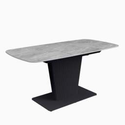 Celestia Small Grey Extending Dining Table & 4 Dining Chairs Set - thumbnail 3