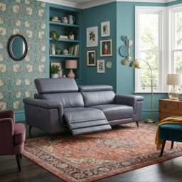 Sparta 3 Seater Recliner Sofa - 3 Str W/ 2 Power Recliner W/ 2 Power Headrest Cat M/S - Power with Power Headrest & USB - M5659 Melbourne Ochre - thumbnail 2