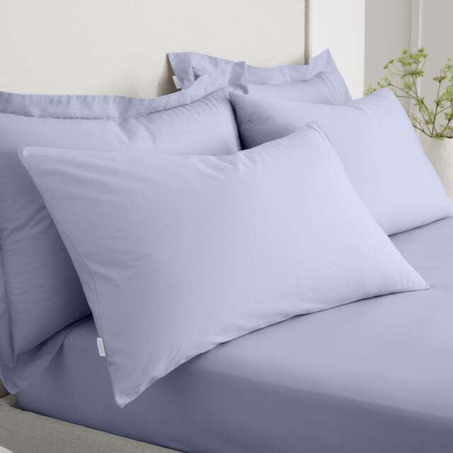 SALE 200TC Percale Lavender Std Pillowcase Pair - image 1