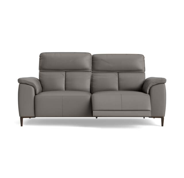 Loma 3 Seater Recliner Sofa - 2.5 Seater Sofa with 2 Power Recliners USB Cat 20S - Power Recliner with USB - NWS-042E ELEPHANT - image 1