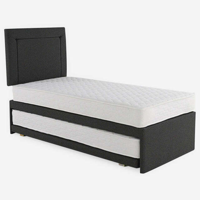 Highgrove Deluxe Guest Divan Bed - OC Guest Bed Divan Set 90x190cm - Designer Sapphire Floral - image 1