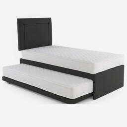 Highgrove Deluxe Guest Divan Bed - OC Guest Bed Divan Set 90x190cm - Designer Sapphire Floral - thumbnail 6