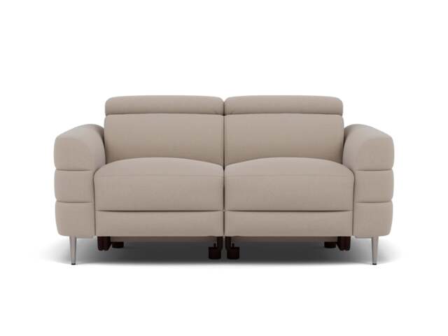 Hoy 2 Seater Sofa - 2 Str Static W/Manual Headrest Fabric - CU9101-5-UK Oxford Beige - image 1