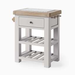 Salford Small Kitchen Island - Small Kitchen Island Stone Grey - thumbnail 2