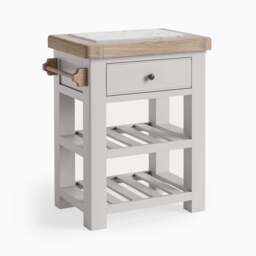 Salford Small Kitchen Island - Small Kitchen Island Stone Grey